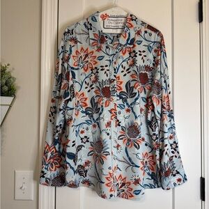 Chico’s Light Blue Button Down Top